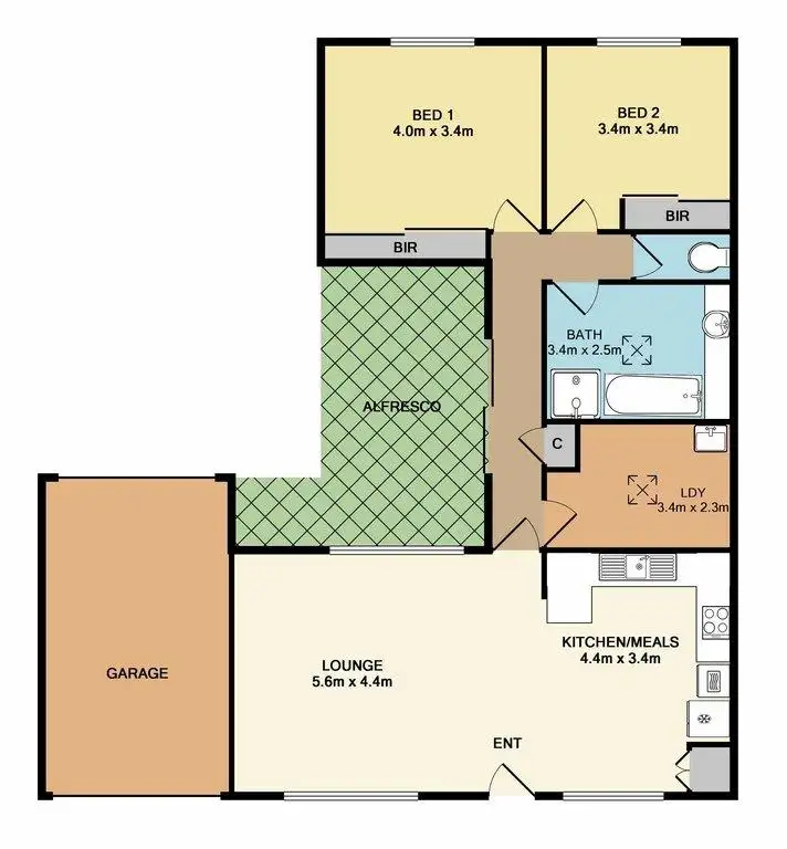 Floorplan of Homely unit listing, 4/27 James Street, Whittlesea VIC 3757