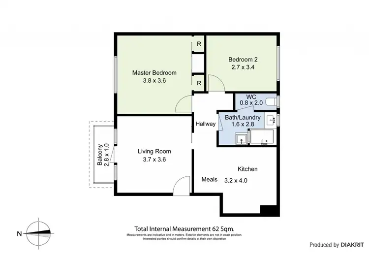 Floorplan of Homely apartment listing, 8/15 Kingsville Street, Kingsville VIC 3012