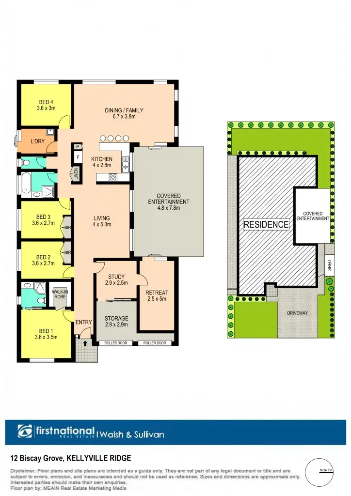 Floorplan of Homely house listing, 12 Biscay Grove, Kellyville Ridge NSW 2155