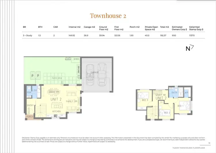 Floorplan of Homely townhouse listing, 2/3 Tudor Street, Burwood VIC 3125