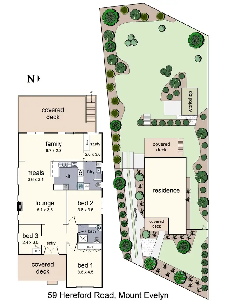 Floorplan of Homely house listing, 59 Hereford Road, Mount Evelyn VIC 3796