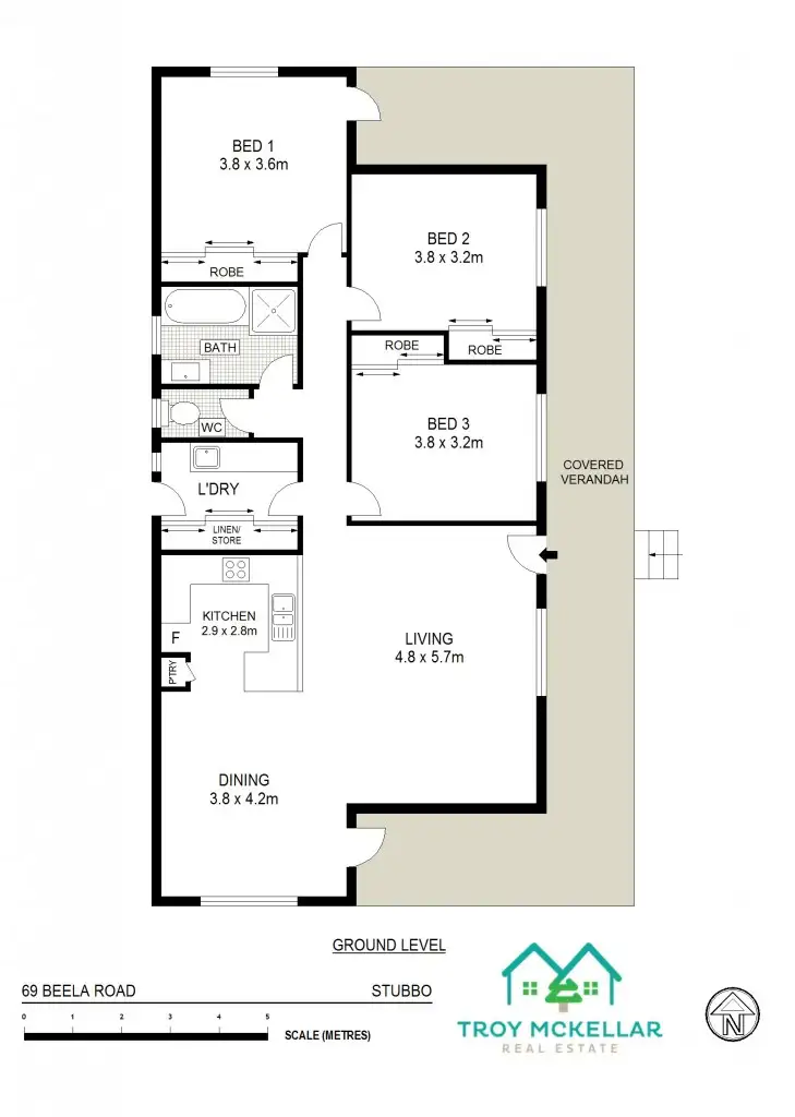 Floorplan of Homely rural property listing, 69 Beela Road, Gulgong NSW 2852
