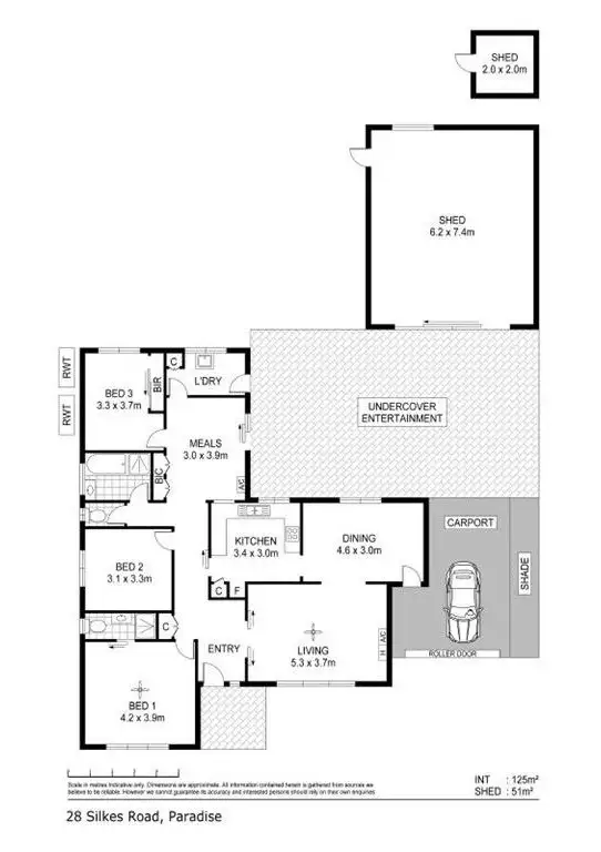 Floorplan of Homely house listing, 28 Silkes Road, Paradise SA 5075