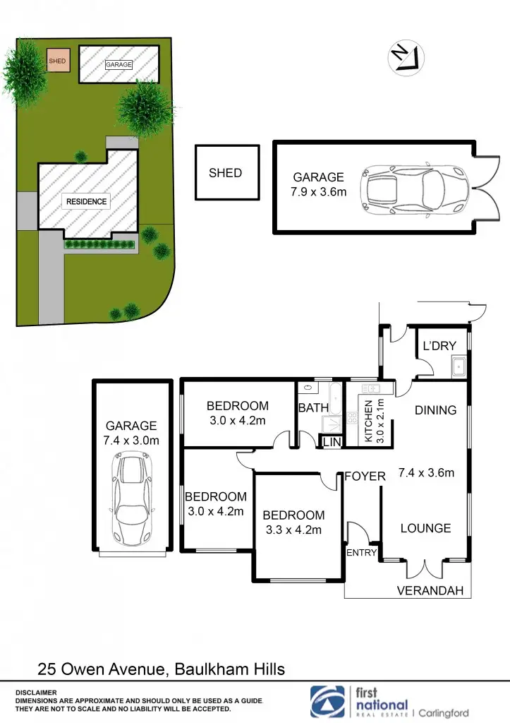 Floorplan of Homely house listing, 25 Owen Ave, Baulkham Hills NSW 2153