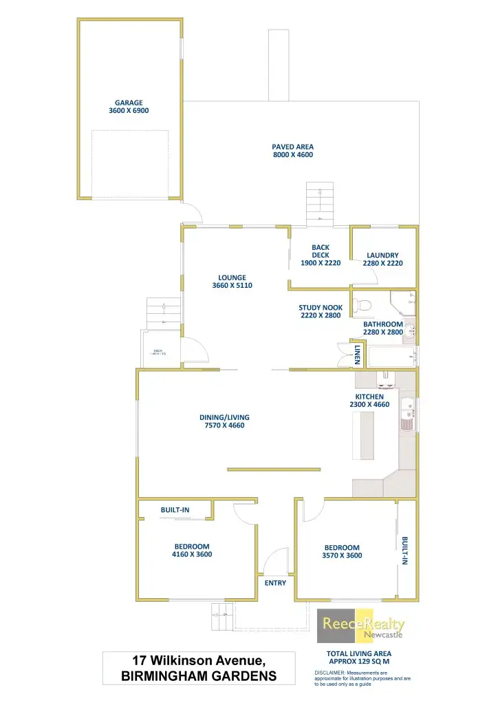 Floorplan of Homely house listing, 17 Wilkinson Avenue, Birmingham Gardens NSW 2287
