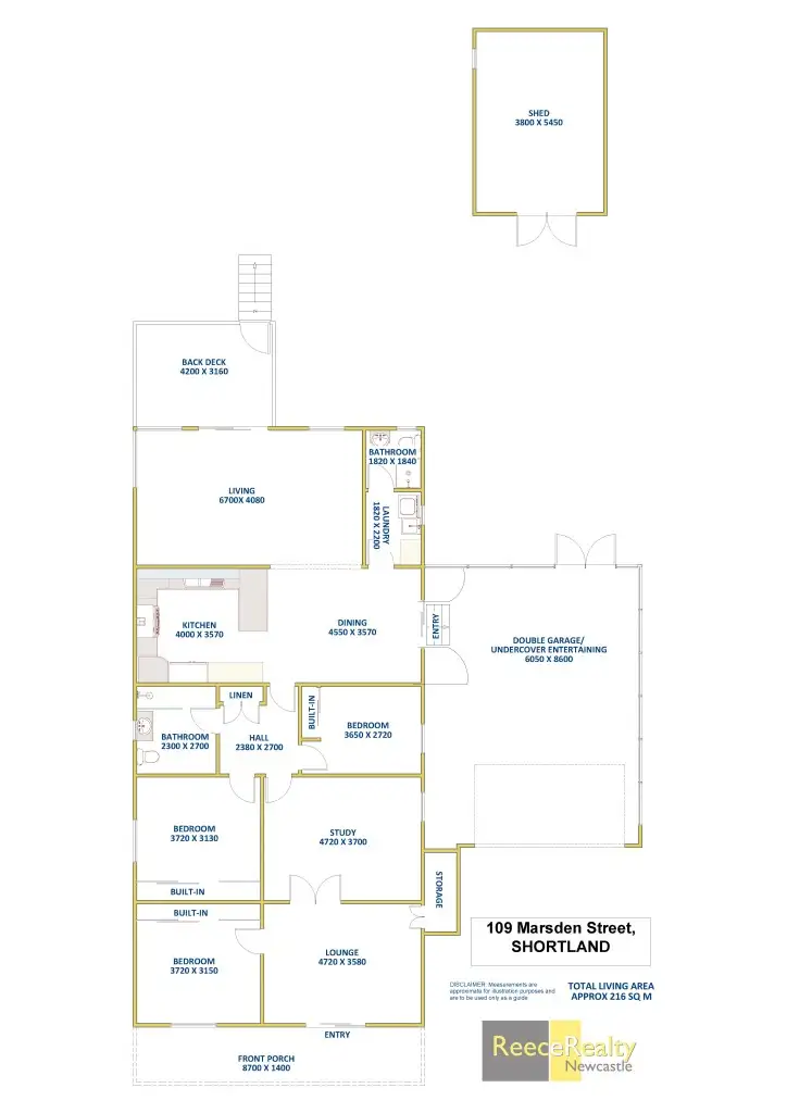 Floorplan of Homely house listing, 109 Marsden Street, Shortland NSW 2307