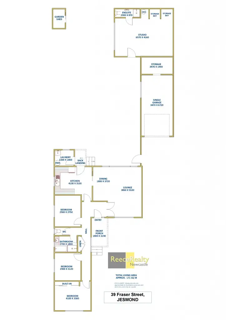 Floorplan of Homely house listing, 39 Fraser Street, Jesmond NSW 2299