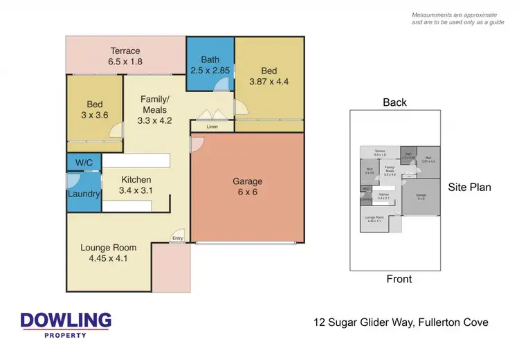 Floorplan of Homely semi-detached listing, 12 Sugar Glider Way, Fullerton Cove NSW 2318