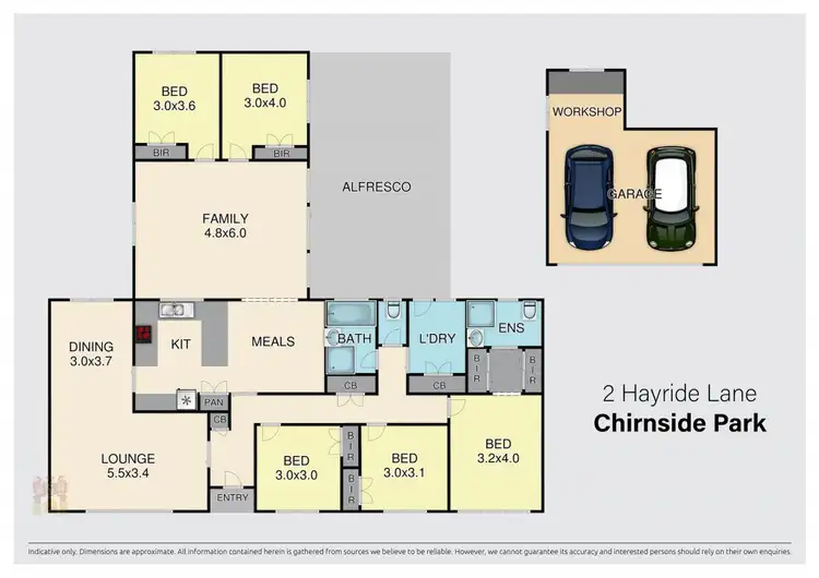 Floorplan of Homely house listing, 2 Hayride Lane, Chirnside Park VIC 3116