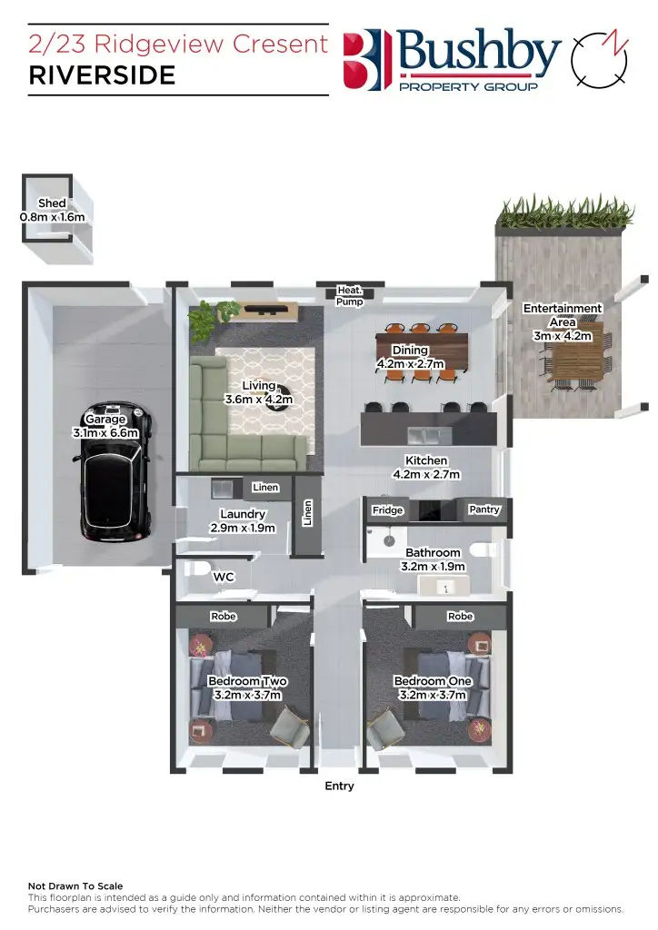 Floorplan of Homely unit listing, 2/23 Ridgeview Crescent, Riverside TAS 7250