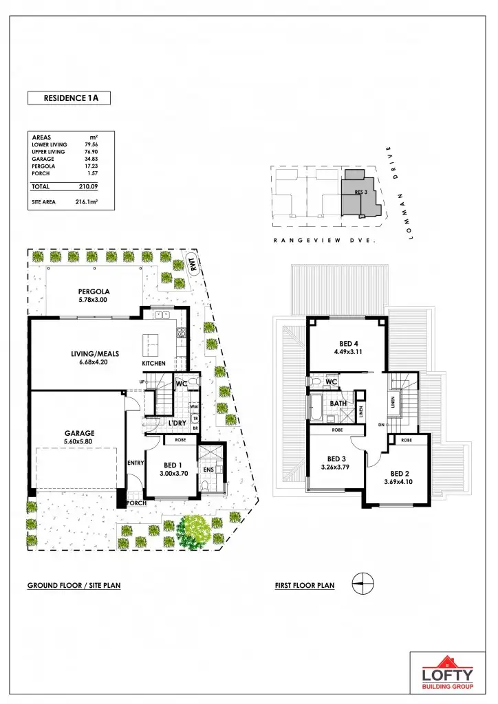 Floorplan of Homely house listing, 1A, 1B & 1C Rangeview Drive, Newton SA 5074