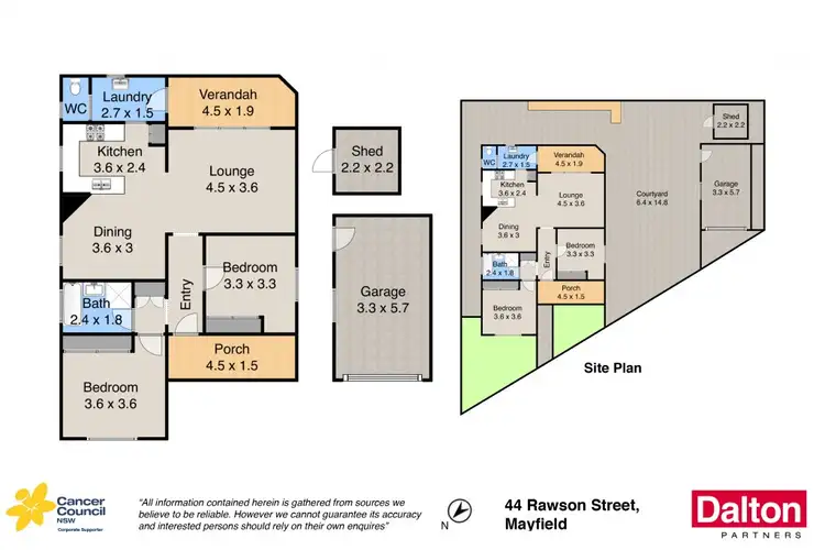 Floorplan of Homely house listing, 44 Rawson Street, Mayfield NSW 2304
