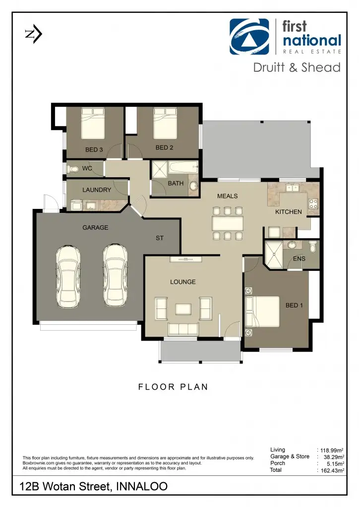 Floorplan of Homely villa listing, 12B Wotan Street, Innaloo WA 6018