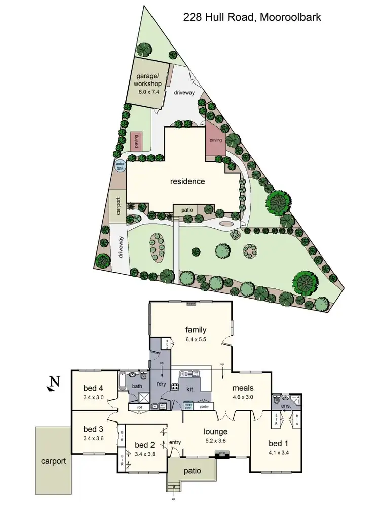 Floorplan of Homely house listing, 228 Hull Road, Mooroolbark VIC 3138