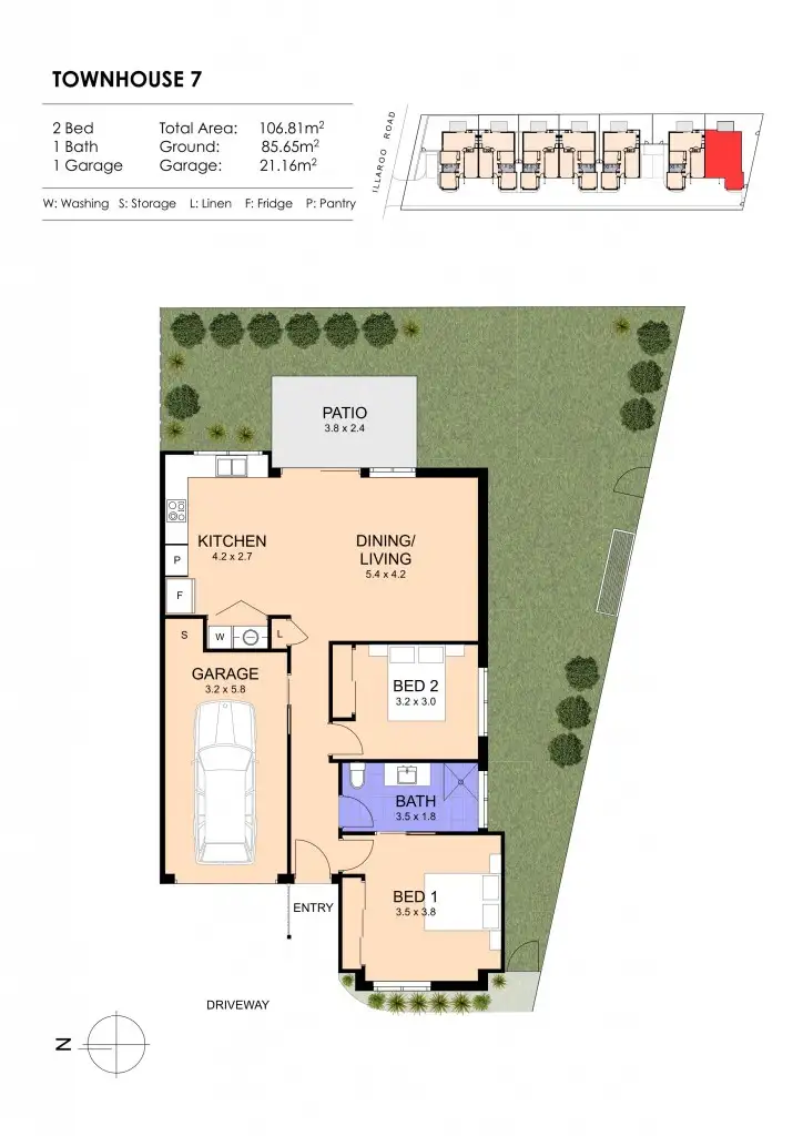 Floorplan of Homely unit listing, 7/164 Illaroo Road, North Nowra NSW 2541