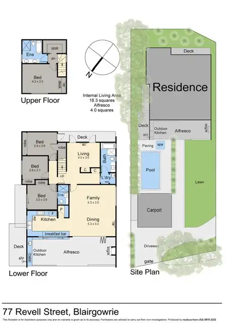 Floorplan of Homely house listing, 77 Revell Street, Blairgowrie VIC 3942