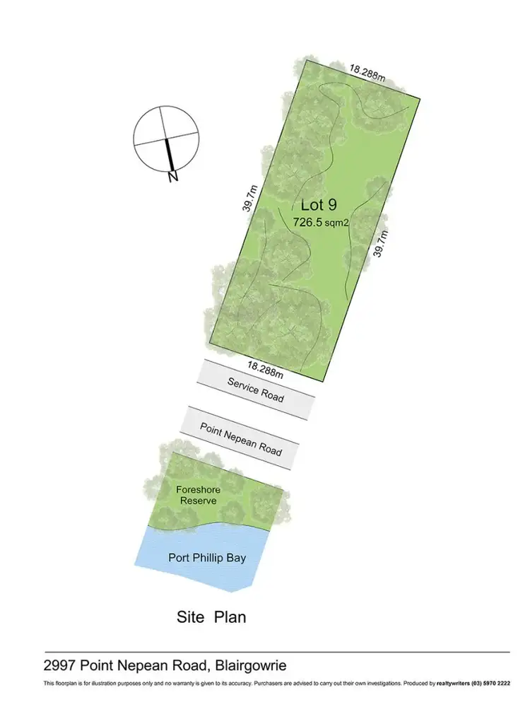 Floorplan of Homely land listing, 2997 Point Nepean, Blairgowrie VIC 3942
