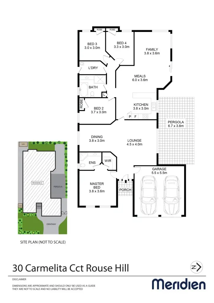 Floorplan of Homely house listing, 30 Carmelita Cct, Rouse Hill NSW 2155