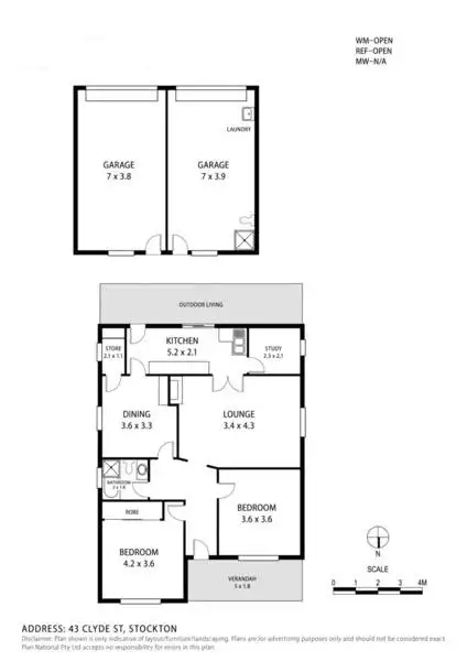 Floorplan of Homely house listing, 43 Clyde Street, Stockton NSW 2295