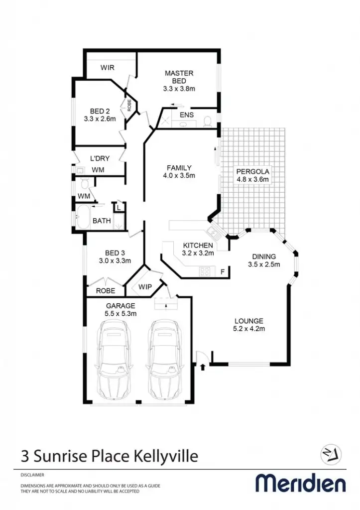 Floorplan of Homely house listing, 3 Sunrise Place, Kellyville NSW 2155