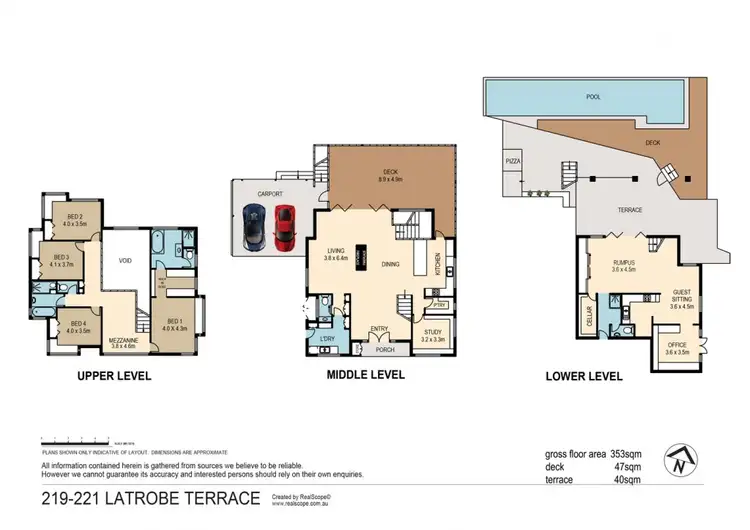 Floorplan of Homely house listing, 221 Latrobe Terrace, Paddington QLD 4064