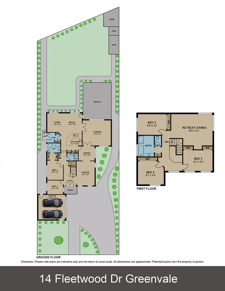 Floorplan of Homely house listing, 14 Fleetwood Drive, Greenvale VIC 3059