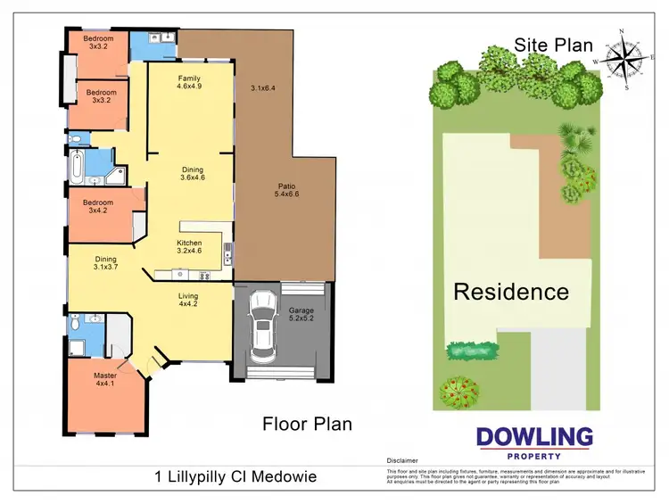 Floorplan of Homely house listing, 1 LILLYPILLY CLOSE, Medowie NSW 2318