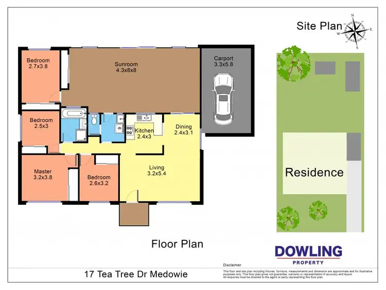 Floorplan of Homely house listing, 17 Tea Tree Drive, Medowie NSW 2318
