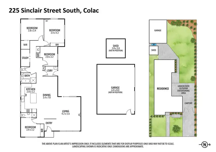 Floorplan of Homely house listing, 225 Sinclair Street South, Colac VIC 3250