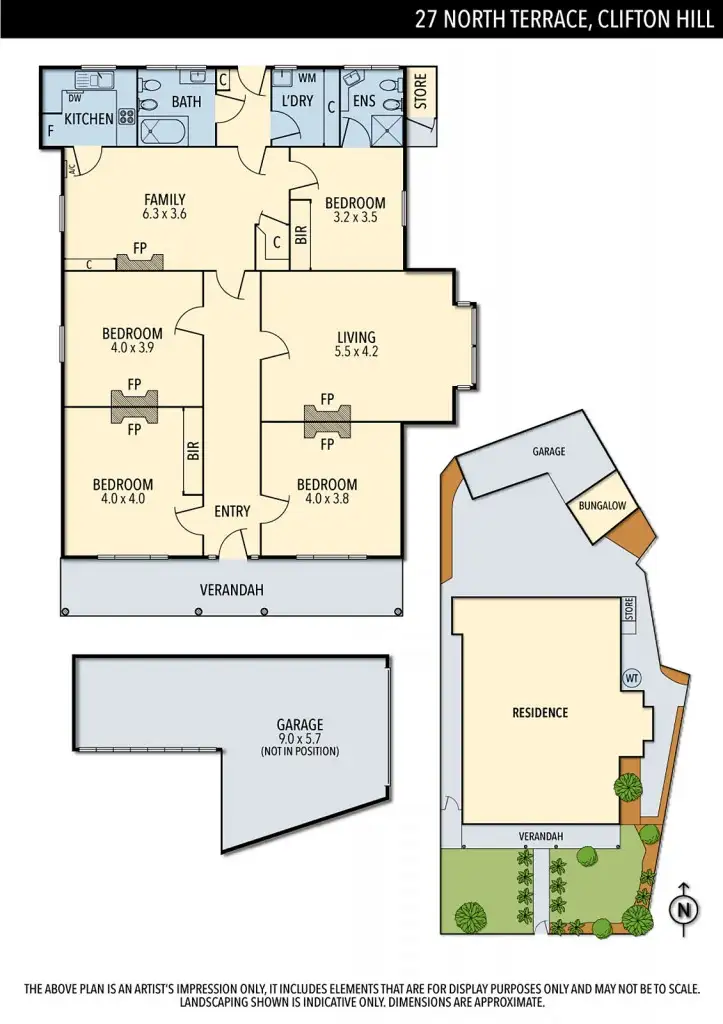Floorplan of Homely house listing, 27 North Terrace, Clifton Hill VIC 3068