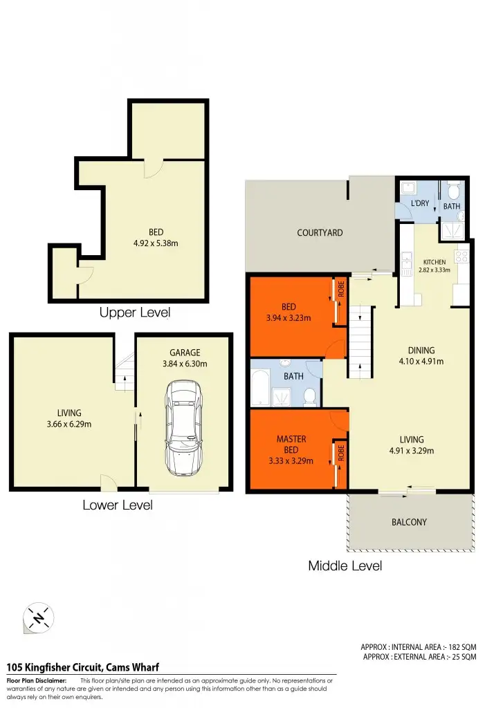 Floorplan of Homely house listing, 105 Kingfisher Circuit, Cams Wharf NSW 2281