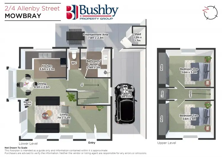 Floorplan of Homely unit listing, 2/4 Allenby Street, Mowbray TAS 7248