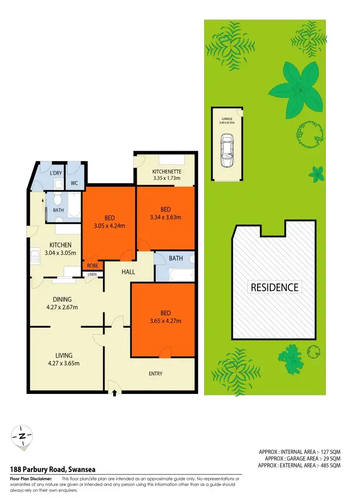 Floorplan of Homely house listing, 188 Parbury Road, Swansea NSW 2281