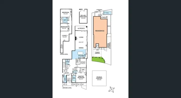 Floorplan of Homely house listing, 6 Godwin Street, Blairgowrie VIC 3942