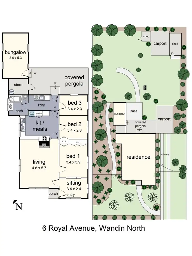 Floorplan of Homely house listing, 6 Royal Avenue, Wandin North VIC 3139
