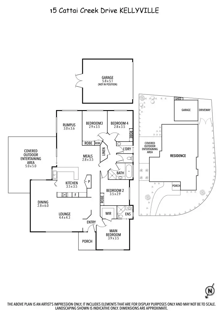 Floorplan of Homely house listing, 15 Cattai Creek Drive, Kellyville NSW 2155