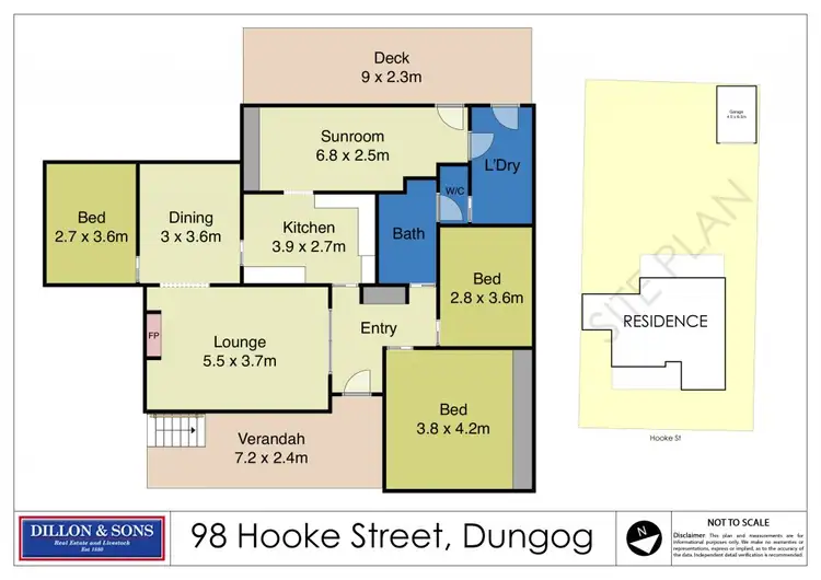 Floorplan of Homely house listing, 98 Hooke Street, Dungog NSW 2420
