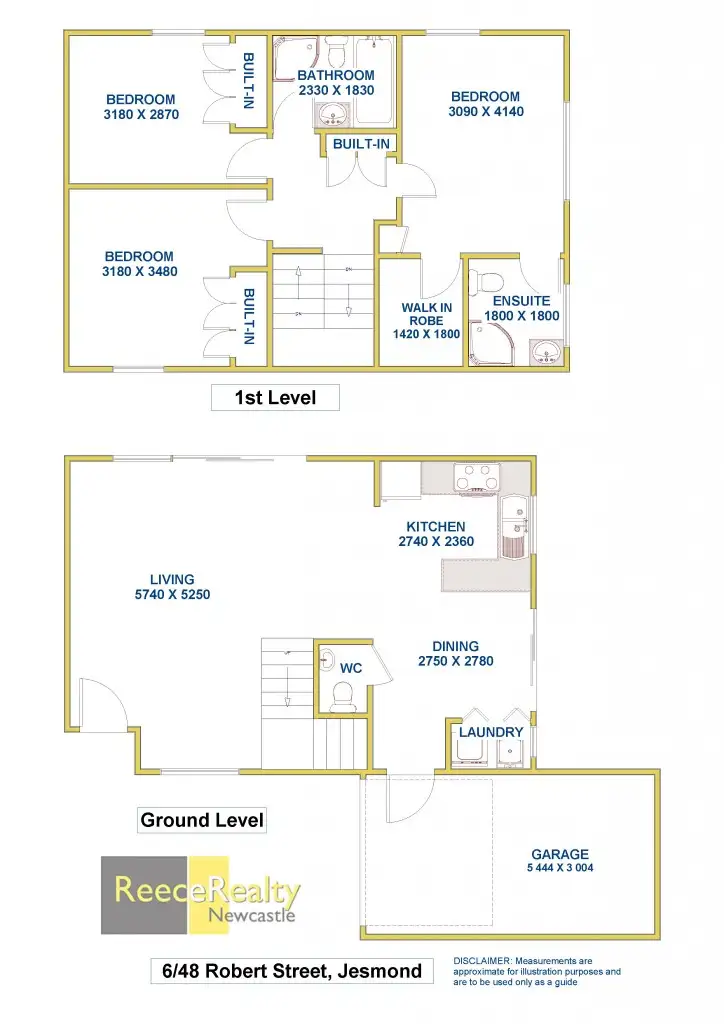 Floorplan of Homely townhouse listing, 8/48 Robert Street, Jesmond NSW 2299