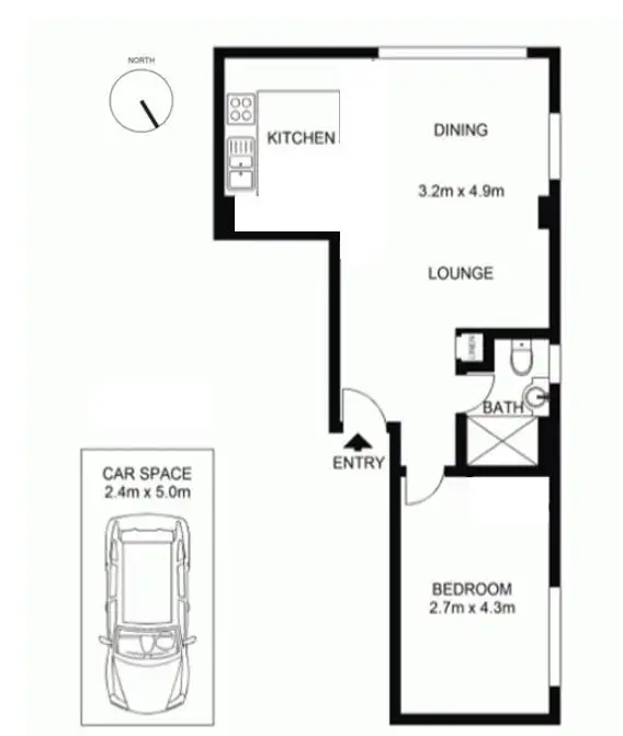 Floorplan of Homely apartment listing, 88/7 Lavender Street, Lavender Bay NSW 2060