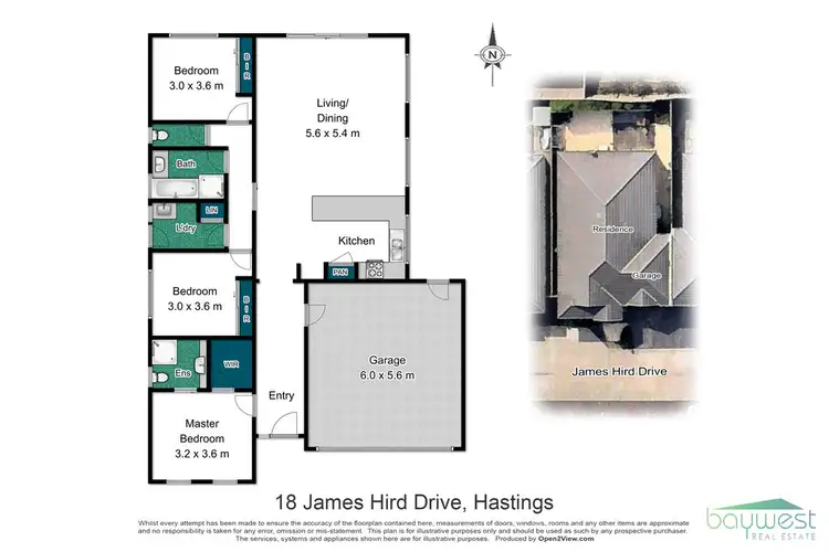 Floorplan of Homely unit listing, 18 James Hird Drive, Hastings VIC 3915