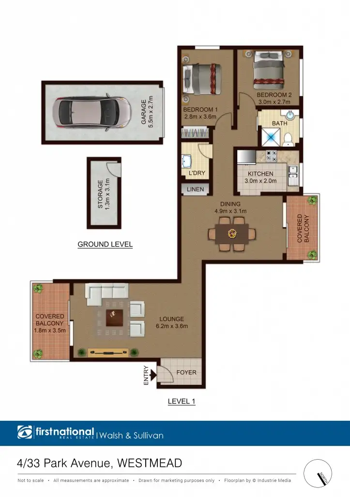 Floorplan of Homely apartment listing, 4/33 Park Ave, Westmead NSW 2145