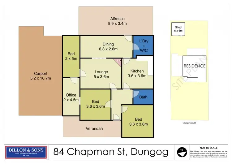 Floorplan of Homely house listing, 84 Chapman Street, Dungog NSW 2420