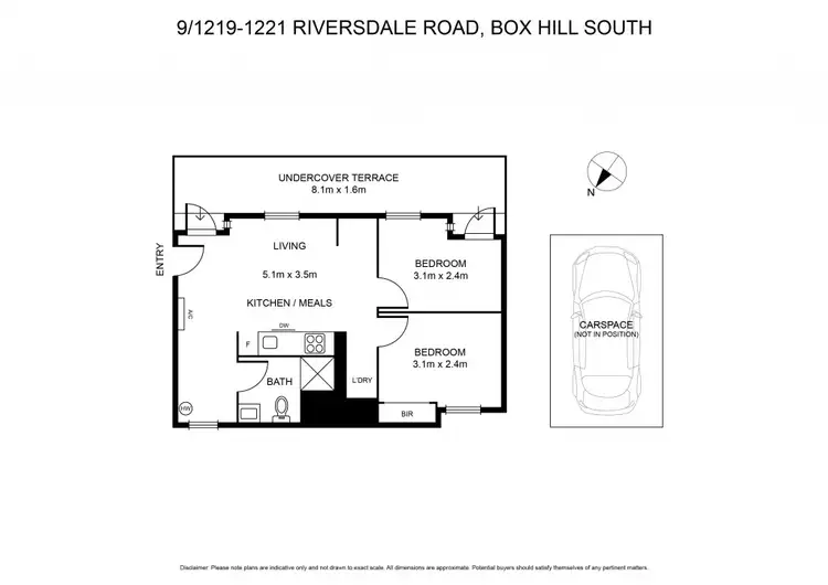 Floorplan of Homely apartment listing, 9/1219-1221 Riversdale Road, Box Hill South VIC 3128