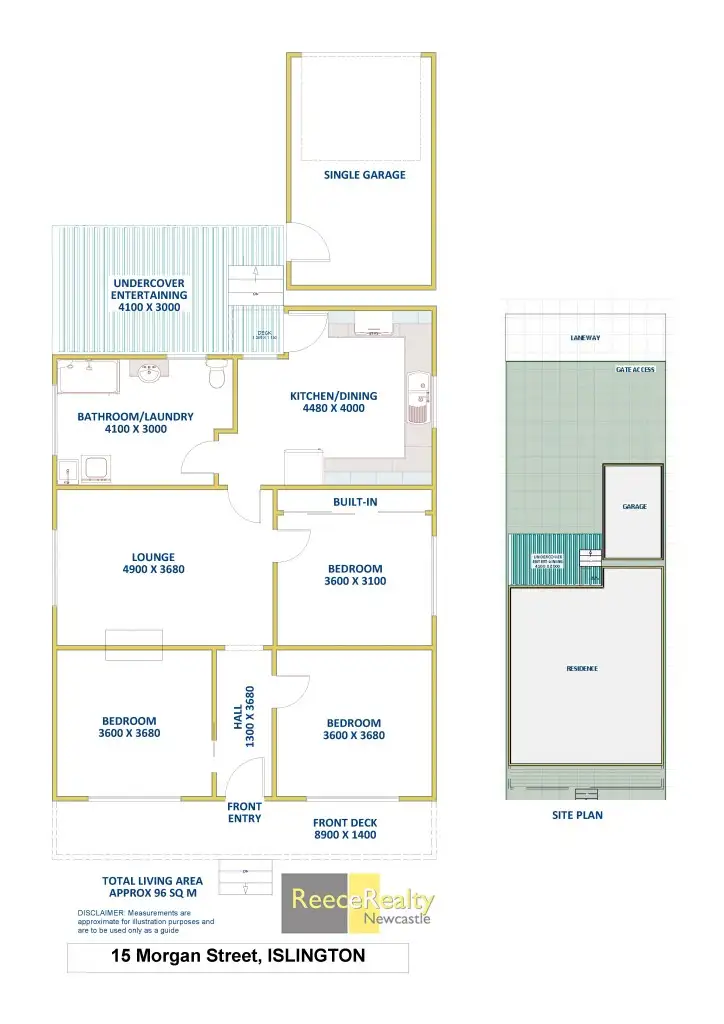 Floorplan of Homely house listing, 15 Morgan Street, Islington NSW 2296