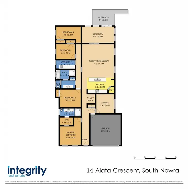 Floorplan of Homely house listing, 14 Alata Crescent, South Nowra NSW 2541