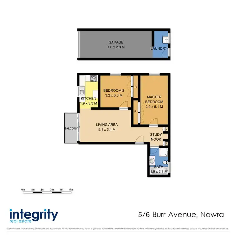 Floorplan of Homely unit listing, 5/6 Burr Avenue, Nowra NSW 2541