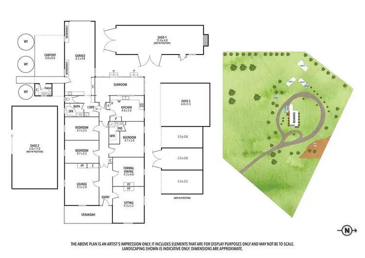 Floorplan of Homely rural property listing, 55a OSheas Road, Alvie VIC 3249