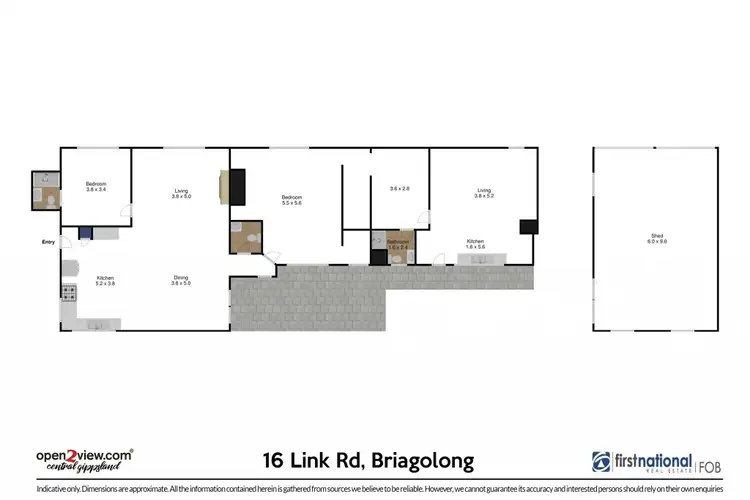 Floorplan of Homely rural property listing, 16 Link Road, Briagolong VIC 3860
