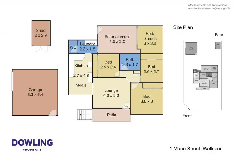 Floorplan of Homely house listing, 1 Marie Street, Wallsend NSW 2287