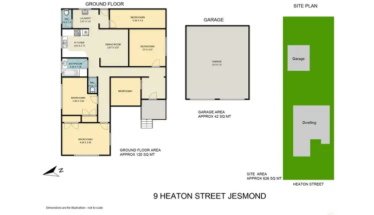 Floorplan of Homely house listing, 9 Heaton Street, Jesmond NSW 2299